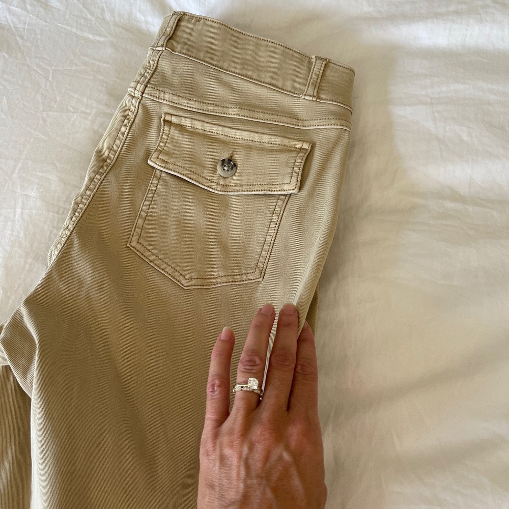 Spanx STRETCH TWILL CROPPED WIDE LEG PANT
